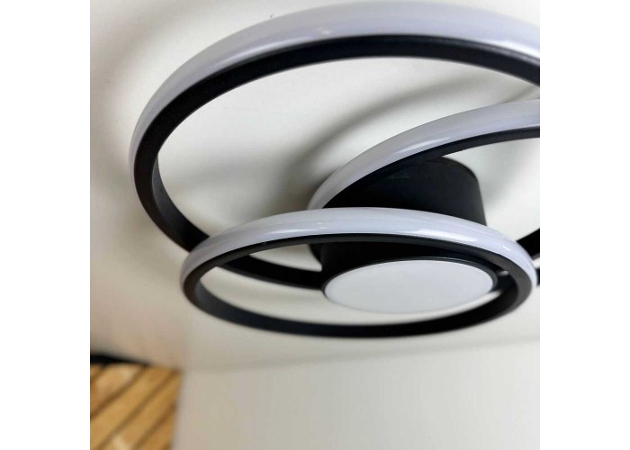 Світильник LED smart FORSAGE+пульт круг 100W 3000-5000K IP20 чорний ( 220765 )
