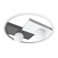 Світильник LED smart PICASSO-R+пульт 80W 3000-5000K IP20 круг біло-сірий Violux ( 220625 )