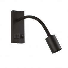 Світильник настінний Violux SNAKE USB+Type-C 5W 4200K 250Lm IP20 чорний ( 552101 )