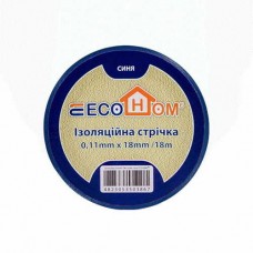 Ізоляційна стрічка ECOHOME ECO 0,11x18мм/18м синя (ECO0150020019)