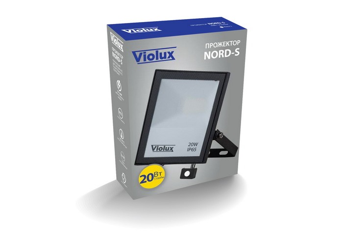 Прожектор LED Violux NORD-S  20W SMD 6000K 1700lm IP65 з датчиком руху ( 400062 )