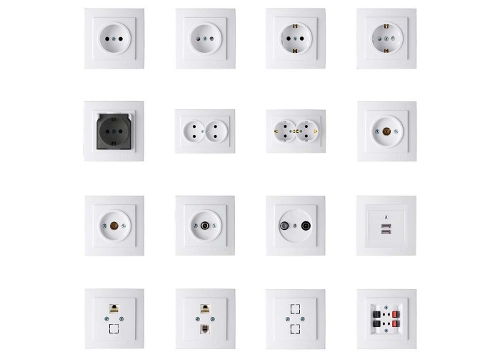 Розетка Nilson Touran біла комп'ютерна 2-на CAT5e RJ45 ( 24111046 )