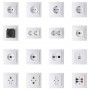Розетка Nilson Touran біла комп'ютерна 2-на CAT5e RJ45 ( 24111046 )