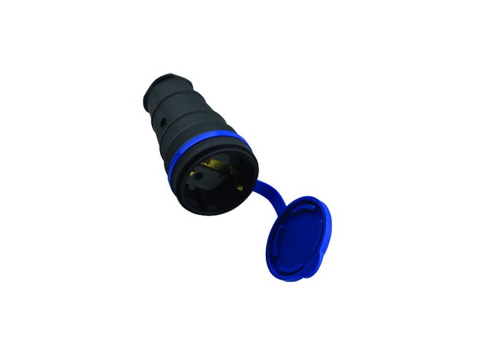 Розетка Violux каучук переносна з кришкою IP44 ( 930630 )