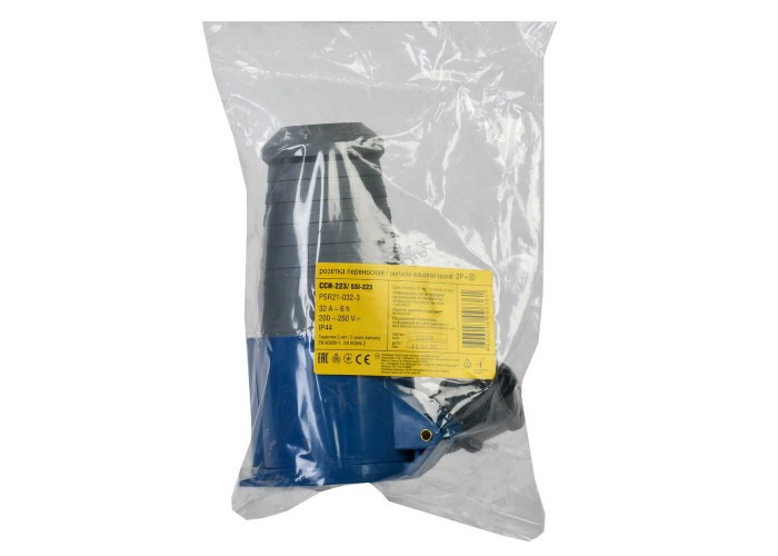 Розетка трифазна IEK 32А/3 IP44 ( PSR21-032-3 )