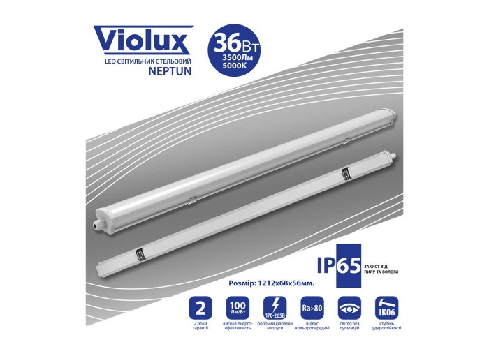 Світильник LED Violux NEPTUN 36W 5000K IP65 ( 340162 )
