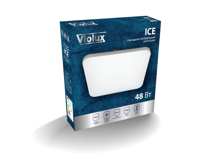 Світильник LED Violux НББ ICE квадрат 48W 4500K IP20 ( 200040 )