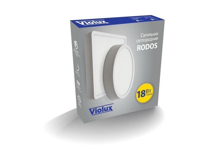 Світильник LED Violux НББ RODOS квадрат 18W 5000K IP20 ( 330121 )