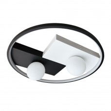 Світильник LED smart PICASSO-R+пульт 80W 3000-5000K IP20 круг біло-чорний Violux ( 220615 )
