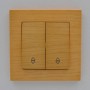 Вимикач ELBI ZENA Woodline клен 2кл прохідний без рамки ( 609-012700-211 )