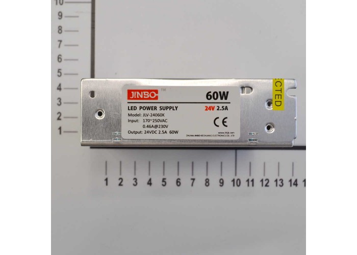 Блок живлення JINBO 60 Вт 220В AC/24В DC IP20 відкритий ( JLV-24060K )
