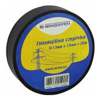Ізострічка Аско-Укрем 0,13x19мм/20м чорна (A0150020043)