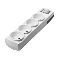 Колодка VIOLUX 4-на без заземлення з вимикачем ( 910260 )