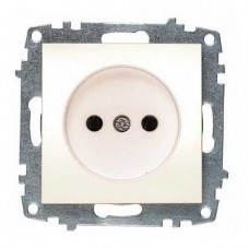 Розетка ELBI ZENA Silverline перлина 1-на без заземлення без рамки ( 609-012500-215 )