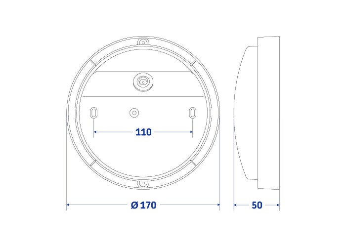 Світильник LED Violux ДББ ATOM UA MW sensor білий 12W 5000K IP54 картон ( 253361 )
