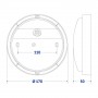 Світильник LED Violux ДББ ATOM UA MW sensor білий 12W 5000K IP54 картон ( 253361 )