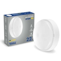 Світильник LED Violux ДББ ATOM UA MW sensor білий 22W 5000K IP44 картон ( 253381 )