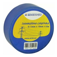 Ізолента Аско-Укрем 0,13x19мм/10м синя (A0150020036)