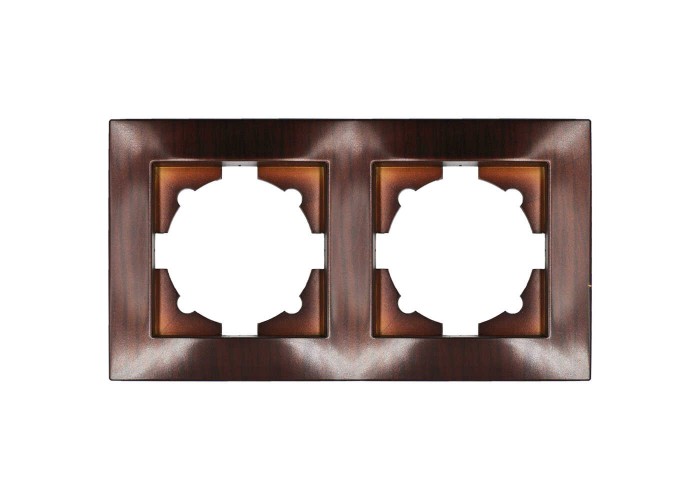 Рамка ELBI VEGA Woodline червоне дерево 2-на (510-012900-226)