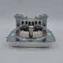 Розетка ELBI ZENA Woodline клен 1-на з заземленням з кришкою з рамкою ( 500-012700-218 )