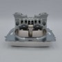 Розетка ELBI ZIRVE Fixline біла 1-на з заземленням ( 501-010201-217 )