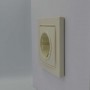 Розетка Nilson Thor кремова 1-на з заземленням ( 27121017 )