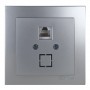 Розетка Nilson Touran срібло комп'ютерна  CAT5e RJ45 ( 24131044 )