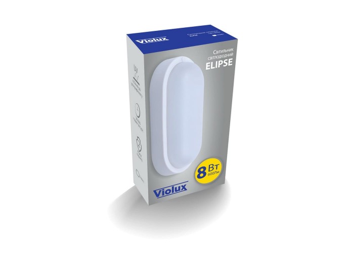 Світильник LED Violux НББ ELIPSE 8W 5000K IP54  ( 240051 )