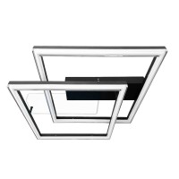 Світильник LED smart BRIONI-S+пульт 84W 3000-5000K IP20 квідрат біло-чорний Violux ( 220705 )