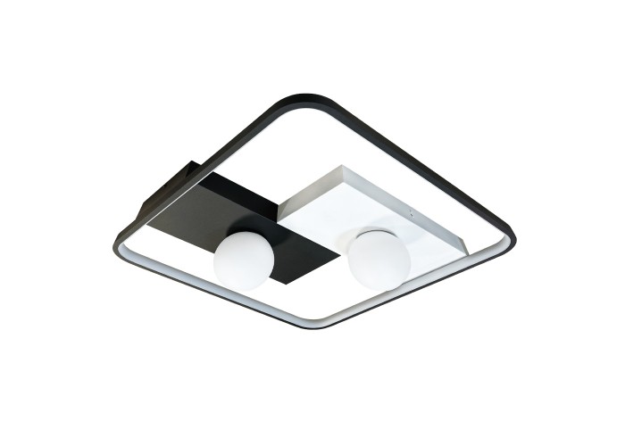 Світильник LED smart PICASSO-S+пульт 85W 3000-5000K IP20 квадрат біло-чорний Violux ( 220635 )
