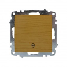 Вимикач ELBI ZENA Woodline клен 1кл прохідний без рамки ( 609-012700-209 )