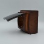 Розетка Nilson Themis горіх 1-на з заземленням з кришкою ( 26271018 )