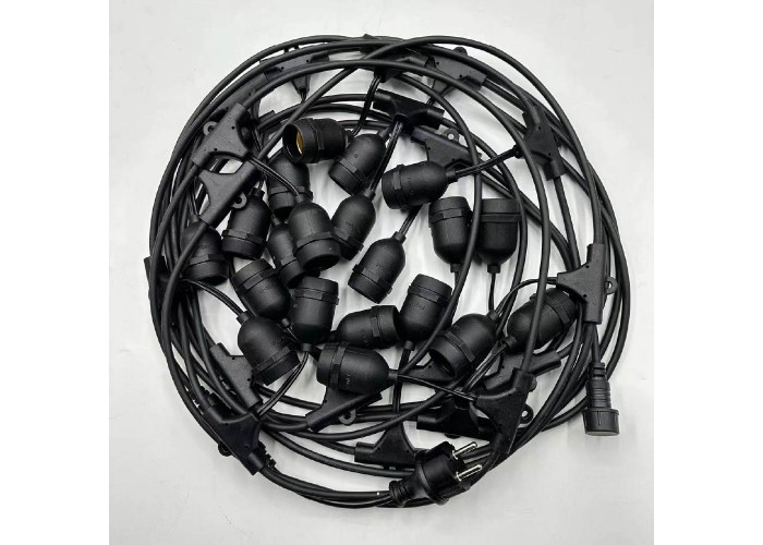 Гірлянда TWIST патрон 10хЕ27 5м IP65 чорний VIOLUX ( 950012 )