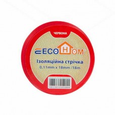 Ізоляційна стрічка ECOHOME ECO 0,11x18мм/18м червона (ECO0150020022)