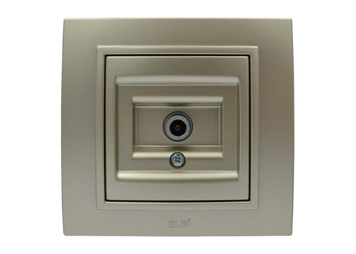 Розетка ELBI ZENA Silverline титан TV без рамки ( 609-011400-273 )