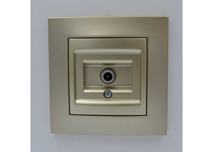 Розетка ELBI ZENA Silverline титан TV без рамки ( 609-011400-273 )