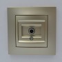 Розетка ELBI ZENA Silverline титан TV без рамки ( 609-011400-273 )