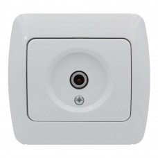Розетка ELBI ZIRVE Fixline біла TV прохідна ( 501-000201-272 )