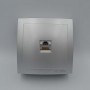 Розетка Nilson Themis срібло комп'ютерна  CAT5e ( 26131044 )