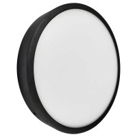 Світильник LED Violux НББ RODOS круг 18W 5000K IP20 чорний ( 330341 )