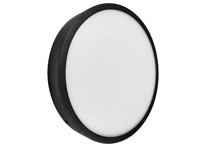 Світильник LED Violux НББ RODOS круг 18W 5000K IP20 чорний ( 330341 )