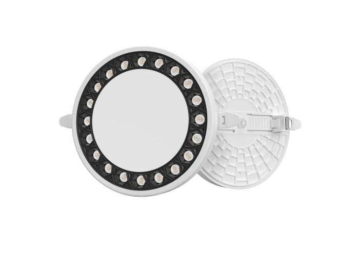 Світильник LED даунлайт Violux ADAMANT 18W 4200K круг IP20 чорний ( 100170 )