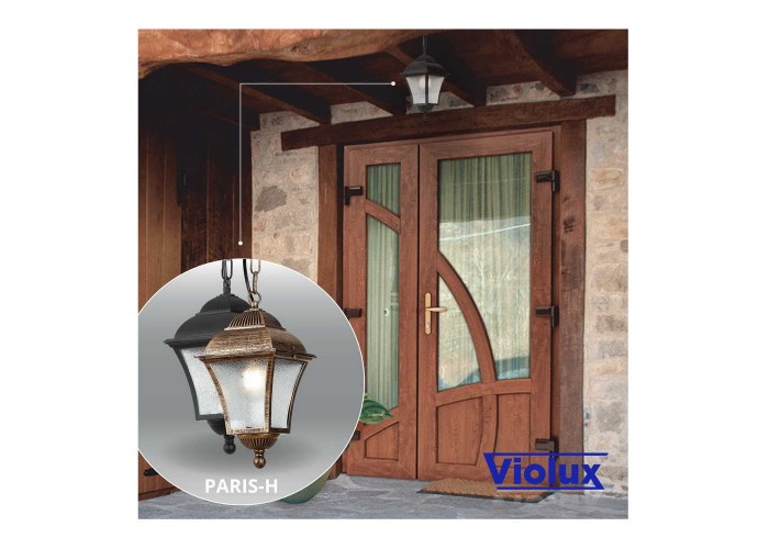 Світильник садово-парковий Violux Paris-H антична бронза 60W Е27 IP44 ( 500080 )