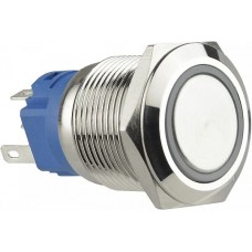 Кнопка Аско-Укрем TYJ 19-271 1NO+1NC 24В з підсвічуванням зелена (A0140010138)