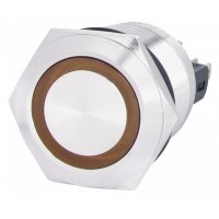 Кнопка Аско-Укрем TYJ 22-271 1NO+1NC 220В з підсвічуванням жовта (A0140010131)