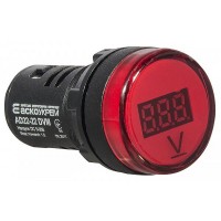 Червоний постовий вольтметр Аско-Укрем AD22-22 DVM DC 5-30В