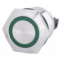 Кнопка Аско-Укрем TYJ 22-271 1NO+1NC 24В з підсвічуванням зелена (A0140010141)