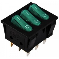 Клавишный переключатель kcd2-3101n gr/b, Аско [a0140040121]
