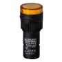 Светосигнальная арматура (светодиодный индикатор) ad16-16ds желтая 24v ac/dc, Аско [a0140030055]