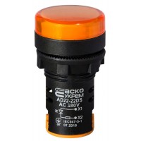 Сигнальна арматура Аско-Укрем AD22-22DS 380В АС жовта (A0140030154)